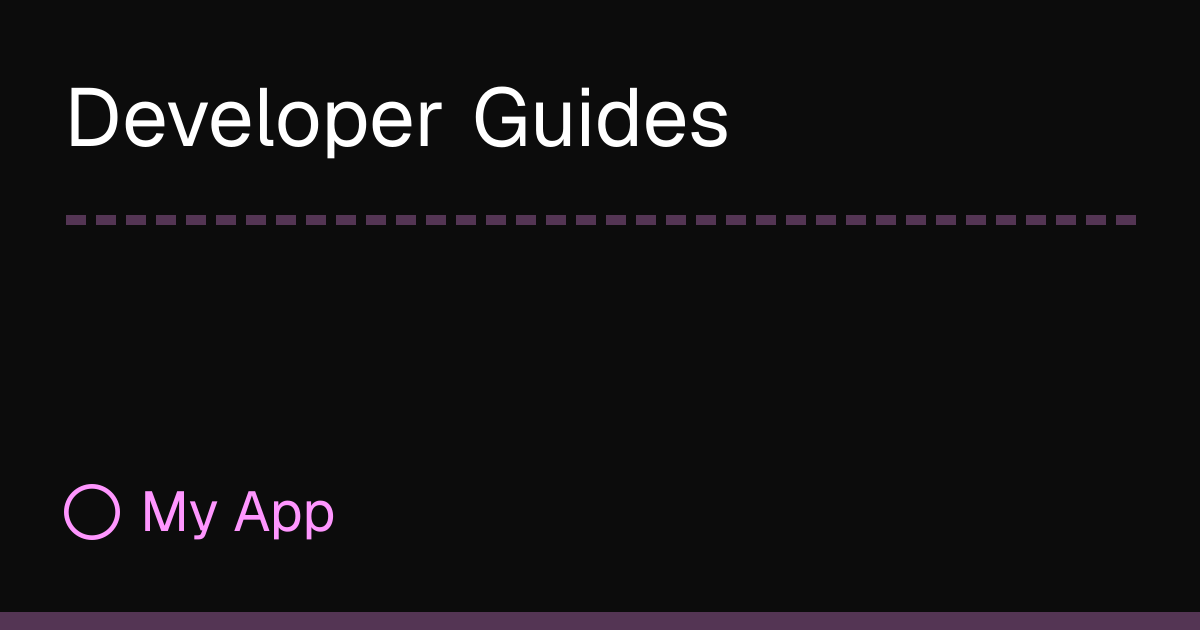 Developer Guides | RayDB Docs