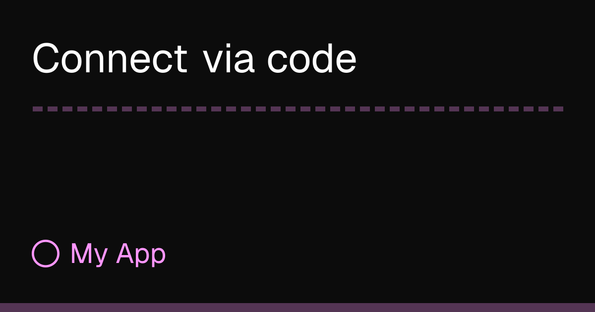 Connect via code | RayDB Docs
