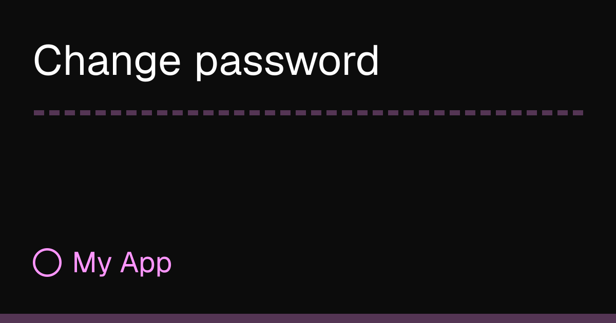 Chnage password | RayDB Docs
