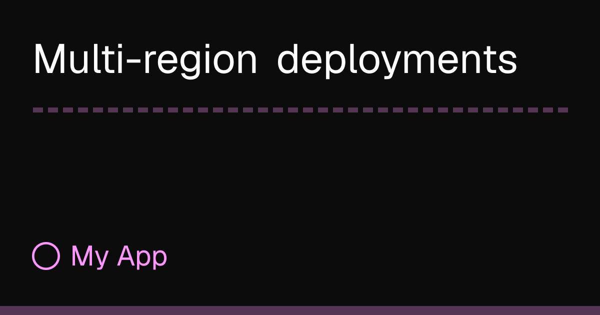 Multi-region deployments | RayDB Docs